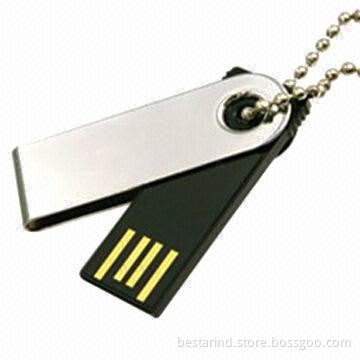 Mini USB/UPD Flash Drive, Customized Casings Colors/Logos/Packing Ways Accepted
